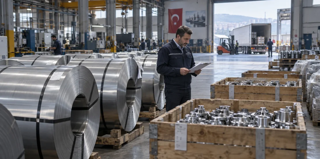 Kur riskine karşı ithal metal ve bileşen stoklarını kontrol eden işletme yöneticisi