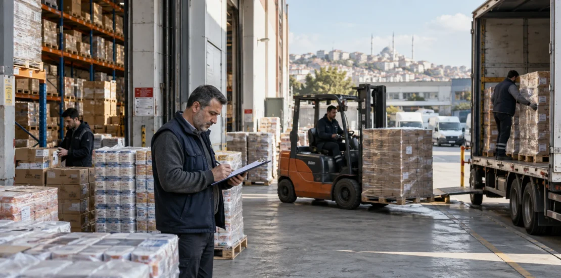 Likidite ve işletme sermayesi yönetimini temsil eden depo sevkiyat süreci