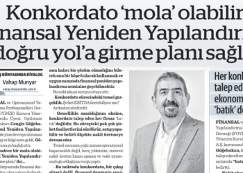 Ekonomim’de yayımlanan konkordato ve finansal yeniden yapılandırma konulu yazının kapak görseli
