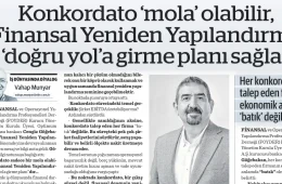 Ekonomim’de yayımlanan konkordato ve finansal yeniden yapılandırma konulu yazının kapak görseli